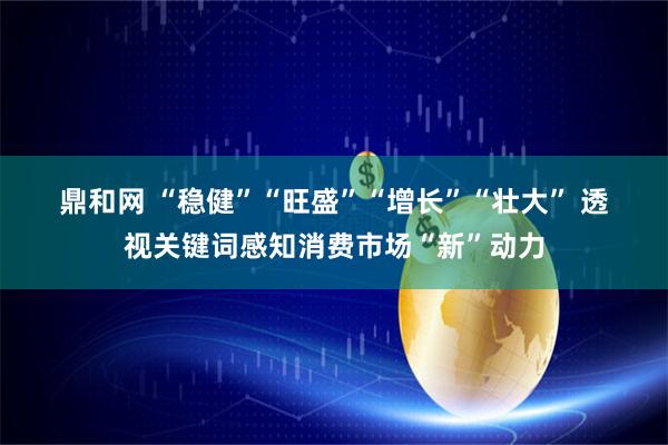 鼎和网 “稳健”“旺盛”“增长”“壮大” 透视关键词感知消费市场“新”动力