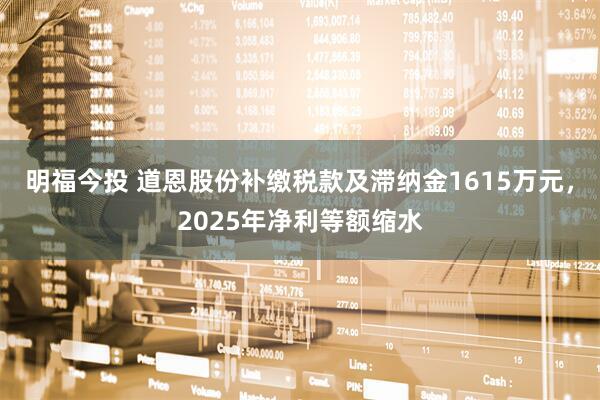 明福今投 道恩股份补缴税款及滞纳金1615万元，2025年净利等额缩水