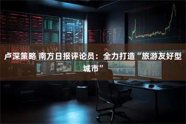 卢深策略 南方日报评论员：全力打造“旅游友好型城市”